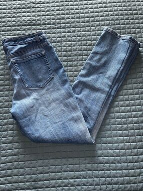Jones New York Womens Jeans Lexington Straight Classic Stretch Light Wash Size 8